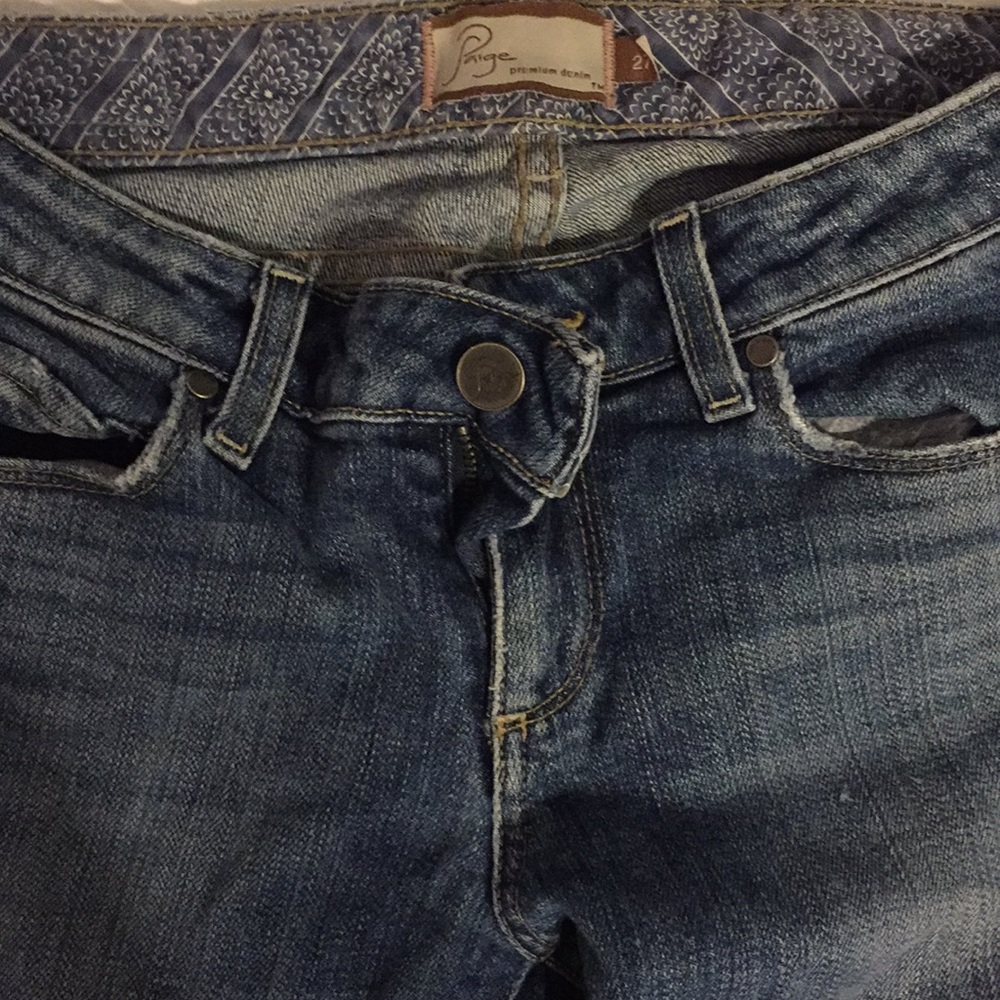 Paige denim jeans (27) wide leg cut